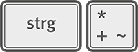 Taste Schrift größer