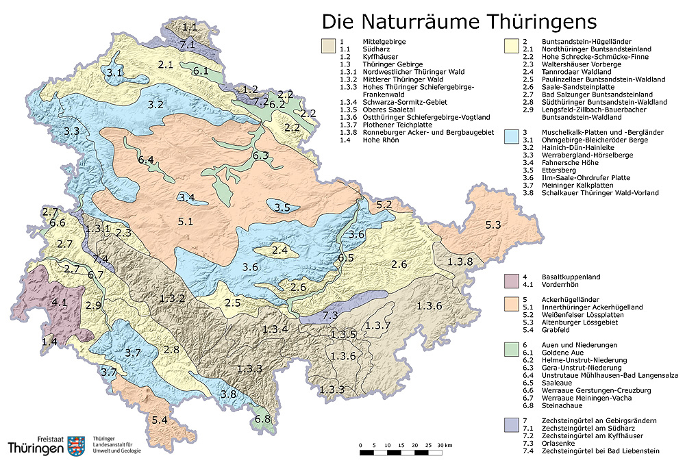 Naturraumkarte