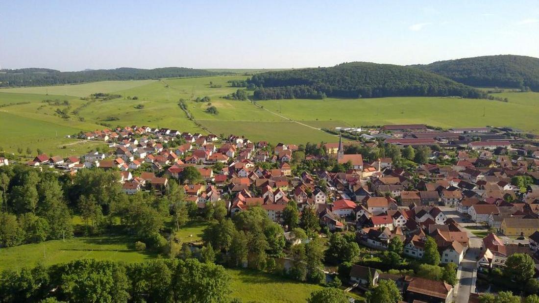 Blick auf Vachdorf