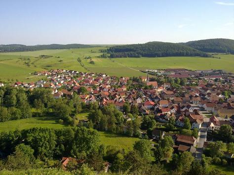 Blick auf Vachdorf