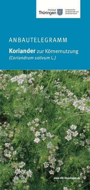 Titelseite Anbautelegramm Koriander