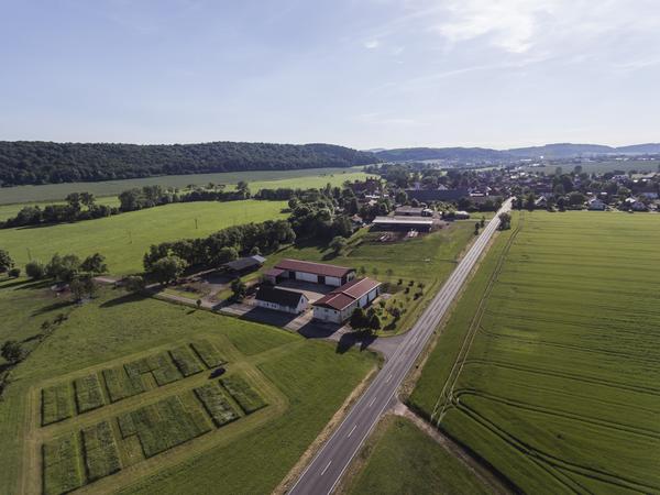 Luftbild Versuchsstation Heßberg