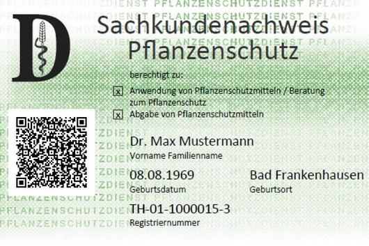 Sachkundenachweis Pflanzenschutz