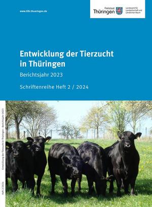 Deckblatt des Berichts Entwicklung der Tierzucht in Thüringen 2023