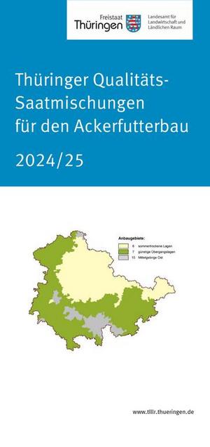 Faltblatt Thüringer Qualitäts-Saatmischungen für den Ackerfutterbau