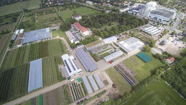 Luftaufnahme des Geländes des LVG