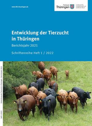 Titelbild der Broschüre Entwicklung der Tierzucht in Thüringen