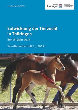 Titelbild des Tierzuchtberichtes 2018 (Stute mit Fohlen)