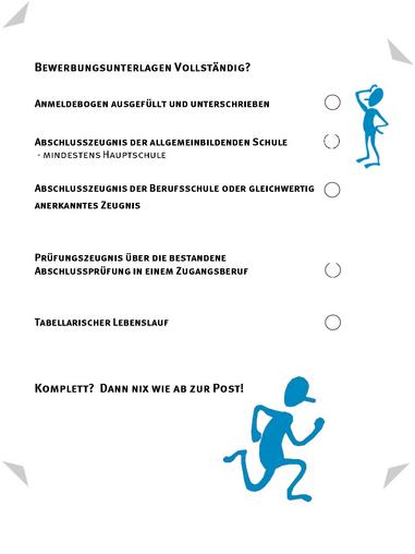 Checkliste für die Anmeldung zur Fachschule für Agrarwirtschaft