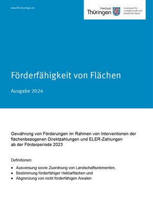 Merkblatt Förderfähigkeit von Flächen