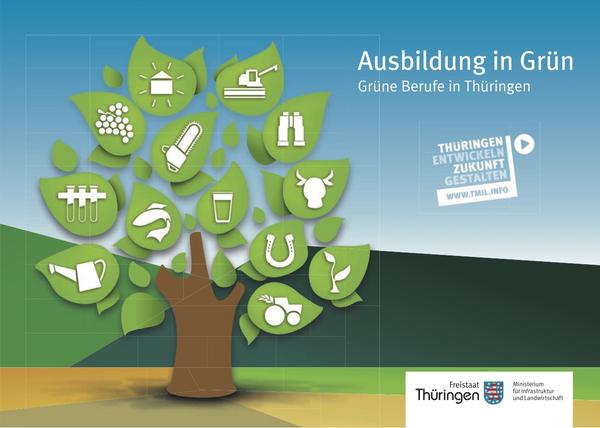 Titelbild Broschüre Grüne Berufe in Thüringen