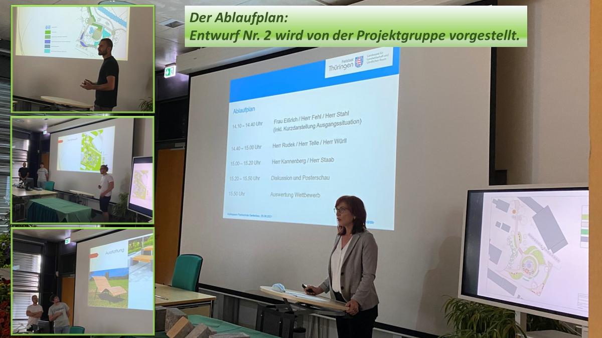 Schülergruppe verteidigt Projektarbeit vor Gremium