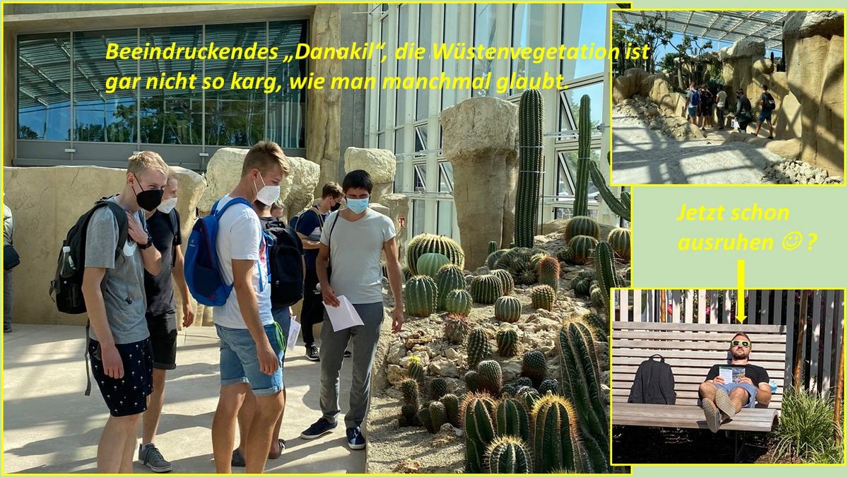 Technikerklasse auf der Buga zur Exkursion im Danakilhaus