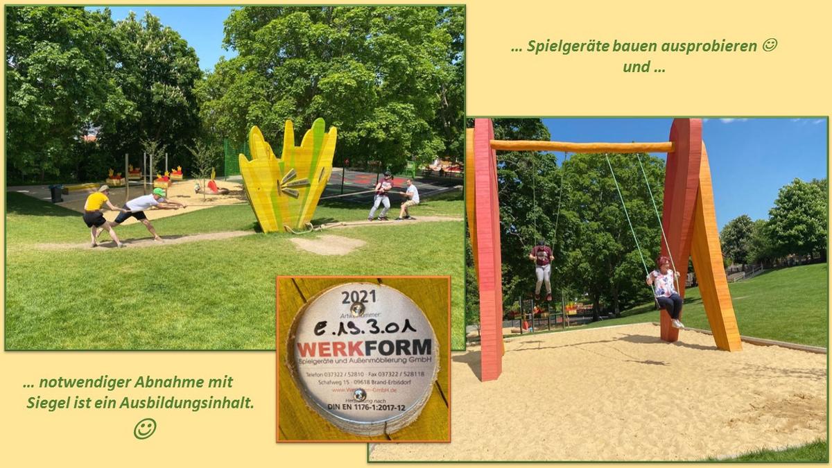 Foto vom Kinderspielplatz der Buga - Exkursionsziel der Fachschüler